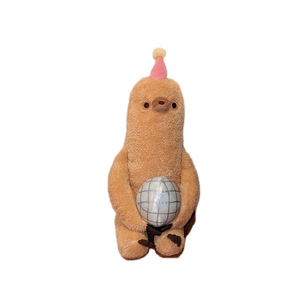 RARE Gund Pusheen Disco Ball Sloth Birthday Plush Stuffed Animal Plush‎ 18"